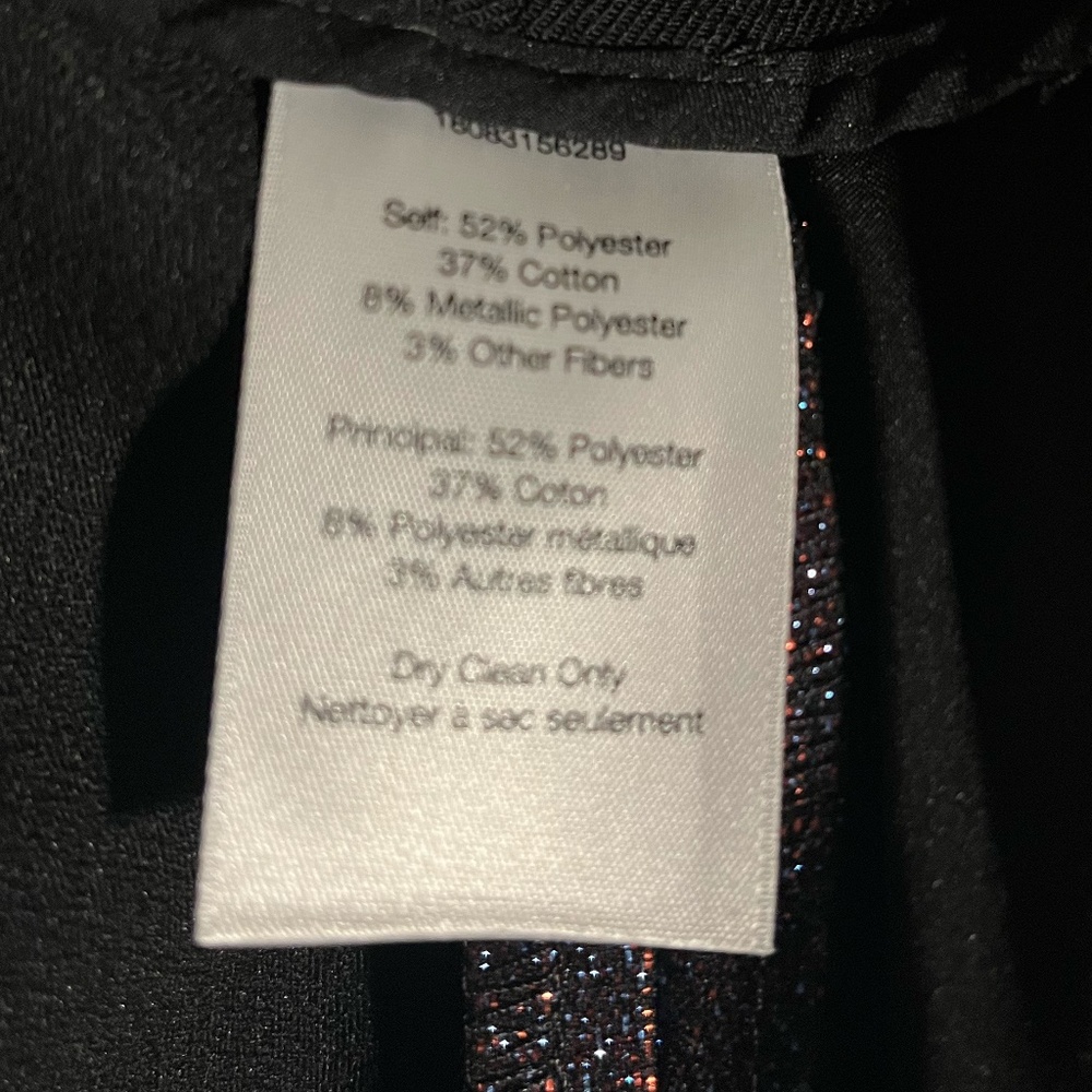 Veronica Beard Metallic Lago Pintuck Trousers Size 10 - Picture 7 of 9